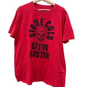 Stone Cold Steve Austin 3:16 WWE Wrestling red Ripple Junction t-shirt Size XL